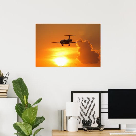 Poster Jet Sunset (Bureau à domicile)
