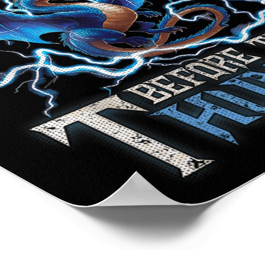 Poster J'Étais La Lumière Devant Le Dragon D'Imaginaire D (Coin)