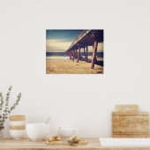 Poster Jetée de l'océan vintage (Cuisine)