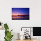 Poster Jetée du coucher du soleil (Bureau à domicile)