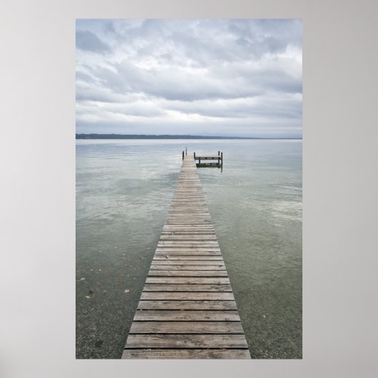 Poster jetée en bois (Devant)