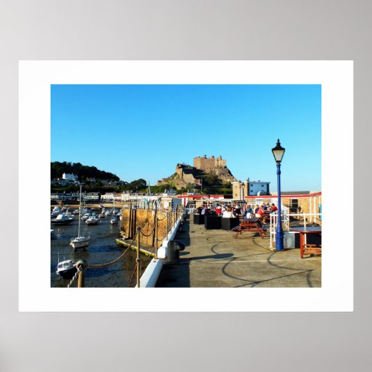 Poster Jetée et château de Gorey Jersey (Devant)