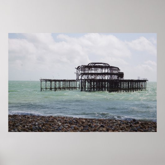 Poster Jetée ouest de Brighton (Devant)