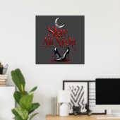 Poster Jeter toute la nuit Tee (Bureau à domicile)