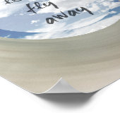 Poster jetons un coup d'oeil à l'affiche ciel bleu et nua (Coin)