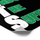 Poster Jets drôles endurent simplement le football souffr (Coin)