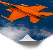 Poster Jets Orange (Coin)