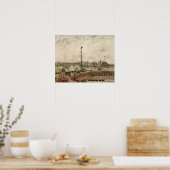 Poster Jetty, Le Havre, Misty de Camille Pissarro (Cuisine)
