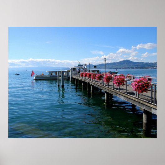 Poster Jetty sur le lac Léman (Devant)