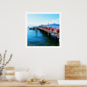 Poster Jetty sur le lac Léman, Suisse (Cuisine)