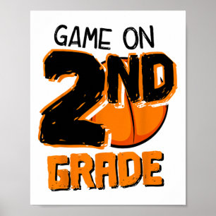 Poster Jeu Amusant En 2e Année Squelette Premier Jour De