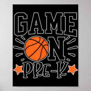Poster Jeu Amusant Sur Le Basket-Ball Pré-Enfants Sport P