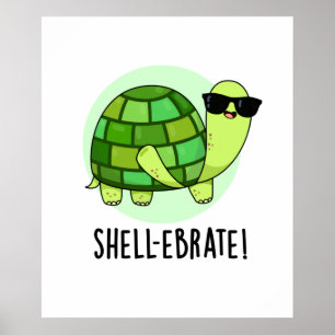 Poster Jeu animal de tortue mûre de coquille