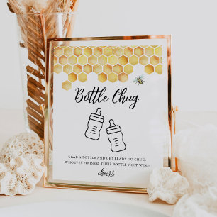 Poster Jeu Baby shower bouteille CALLA