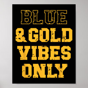 Poster Jeu Bleu Et Or École Spirit Lycée F