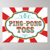 Poster Jeu Carnaval Jeu Ping Pong Toss (Devant)