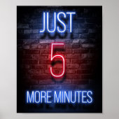 Poster Jeu Cinq Minutes De Plus (Devant)