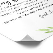 Poster Jeu d'anneaux de verdure de DEVON Ne pas dire sign (Coin)