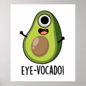 Poster Jeu d'Avocado amusant (Devant)