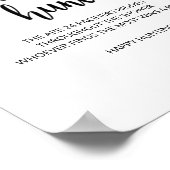 Poster Jeu de baby shower à feuillage persistant de chass (Coin)