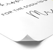 Poster Jeu de baby shower combien de baisers tournesol (Coin)