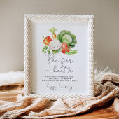 Poster Jeu de baby shower de chasse à la Loupe cultivé lo