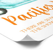 Poster Jeu de Baby shower de chasse à la menthe Citrouill (Coin)