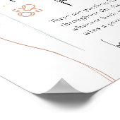 Poster Jeu de Baby shower de chasse à la pacifier révélat (Coin)