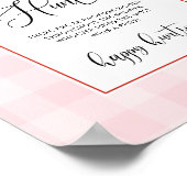 Poster Jeu de baby shower de chasse à la pastère (Coin)