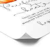 Poster Jeu de baby shower de chasse au Pacifique d'automn (Coin)