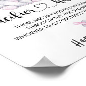 Poster Jeu de Baby shower de chasse aux éléphants roses (Coin)