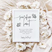 Poster Jeu de Baby shower de chasse de Pacifique EMERY