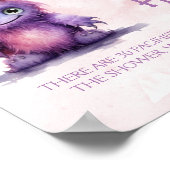 Poster Jeu de Baby shower de chasse du Monstre d'Hallowee (Coin)