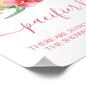 Poster Jeu de Baby shower de chasse tropicale moderne (Coin)