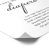 Poster Jeu de Baby shower de Diapositives de nuit rose Bo (Coin)