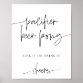 Poster Jeu de Baby shower de la bière EMERY Pacifier (Devant)