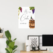 Poster Jeu de Baby Shower de la Winery Elegant Vino Befor (Bureau à domicile)