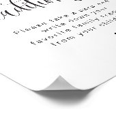 Poster Jeu de Baby shower des traditions familiales minim (Coin)