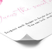 Poster Jeu de baby shower devine le doux désordre (Coin)