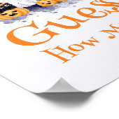 Poster Jeu de Baby shower "Devinez combien" d'Halloween (Coin)