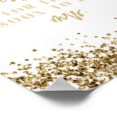 Poster Jeu de Baby Shower REGINA Gold How Many Kisses  (Coin)