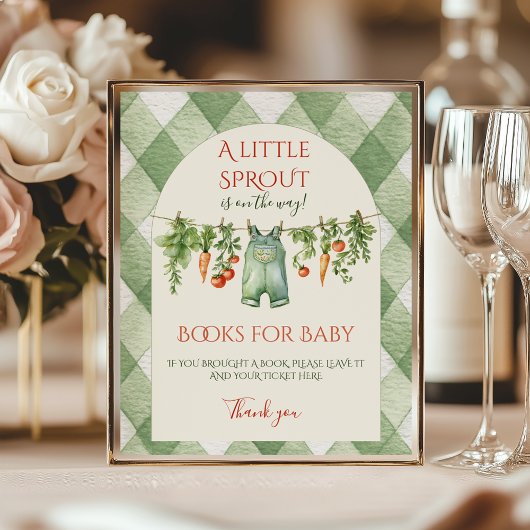 Poster Jeu de Baby Shower Rustique et Mixte sur le Thème
