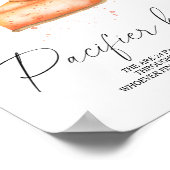 Poster Jeu de baby shower sur le thème de la tarte au pot (Coin)
