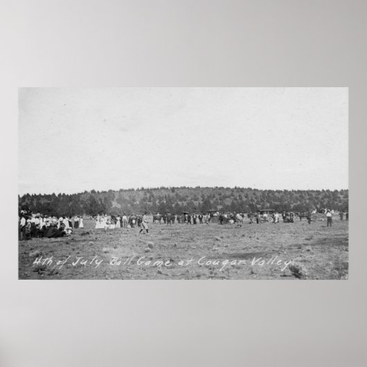 Poster Jeu de baseball 4 juillet (Devant)