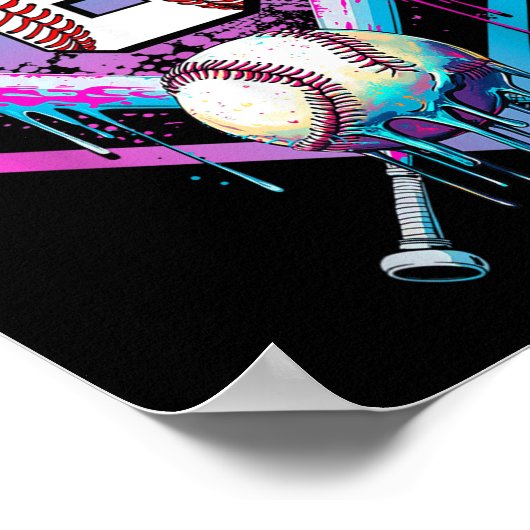 Poster Jeu de baseball 8e anniversaire Accueil Plate Boys (Coin)