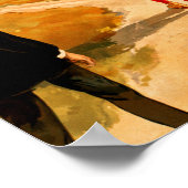 Poster Jeu de baseball vintage (Coin)