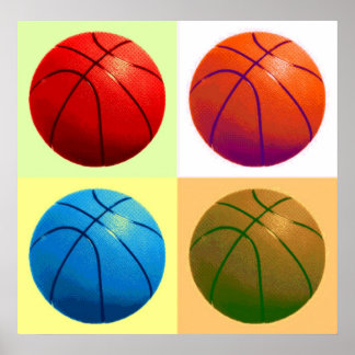 Poster Jeu de basket-ball