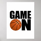 Poster Jeu de basket-ball sur (Devant)