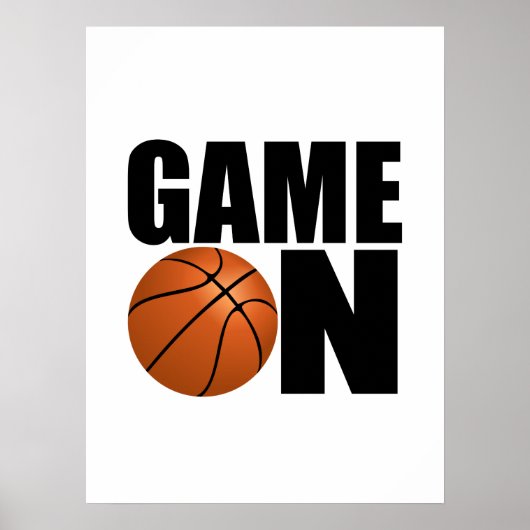Poster Jeu de basket-ball sur (Devant)
