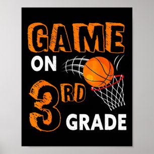 Poster Jeu De Basket De 3E Année Retour À L'École Fun Gi